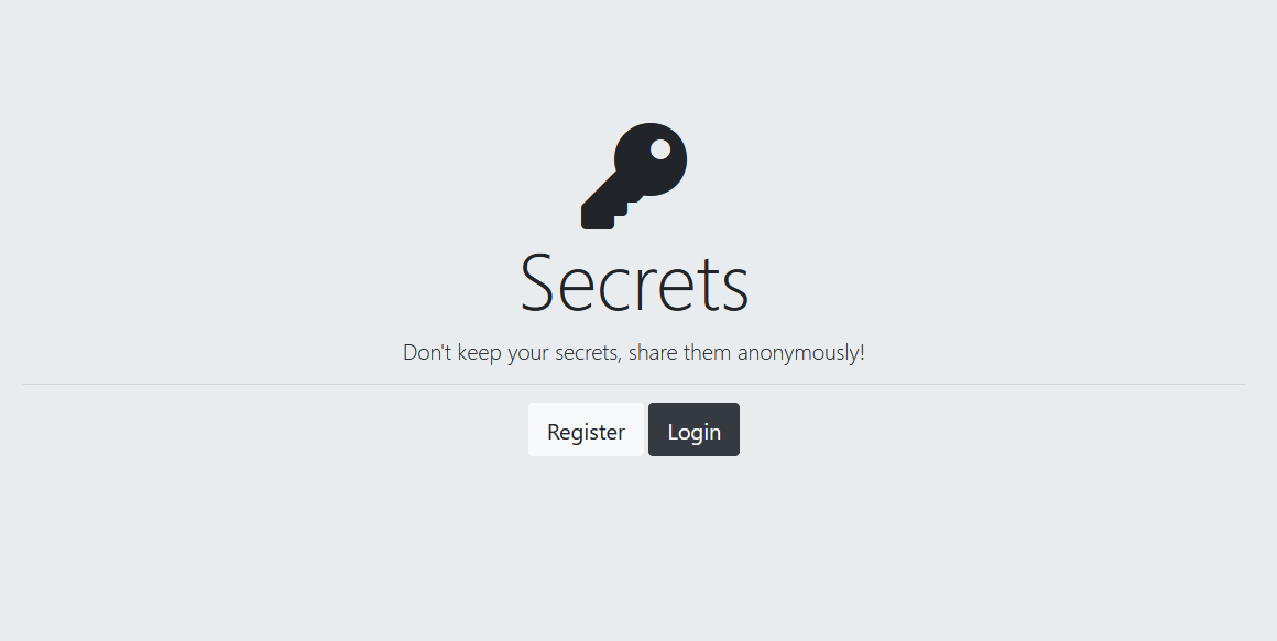 secrets app screenshot